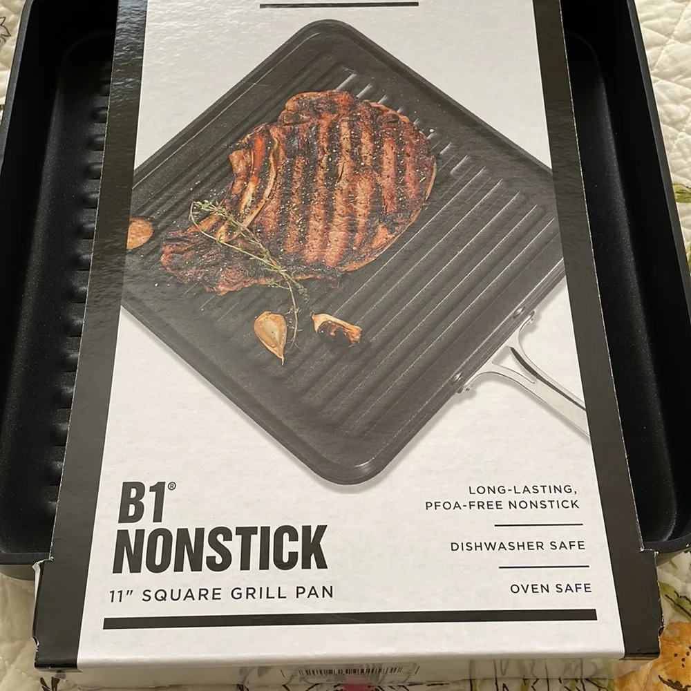 BN All clad PFOA free 11” square griddle, dishwasher & oven safe